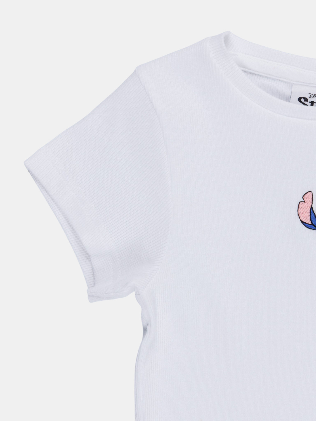 Tee-shirt Stitch fille blanc (4-12A) Tee-shirt Stitch fille blanc (4-12A)