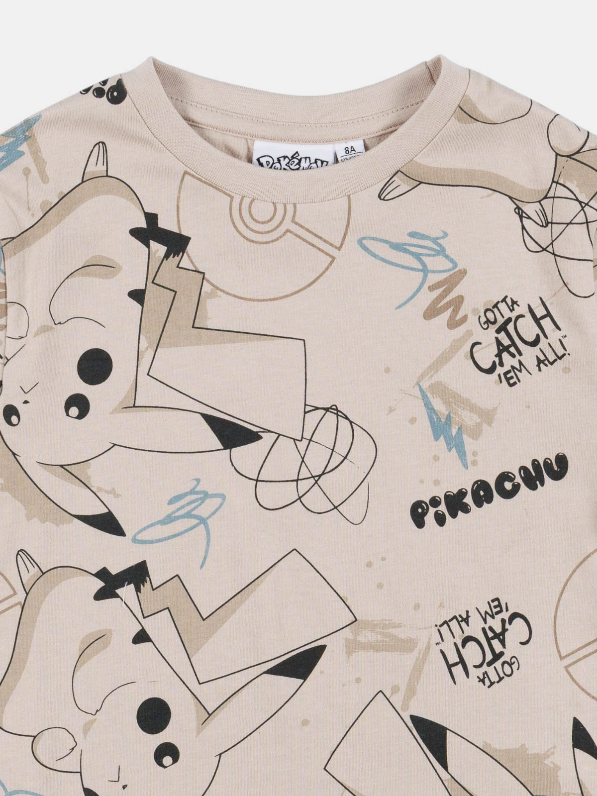 Tee-shirt beige Pokémon garçon (5-12A) Tee-shirt beige Pokémon garçon (5-12A)