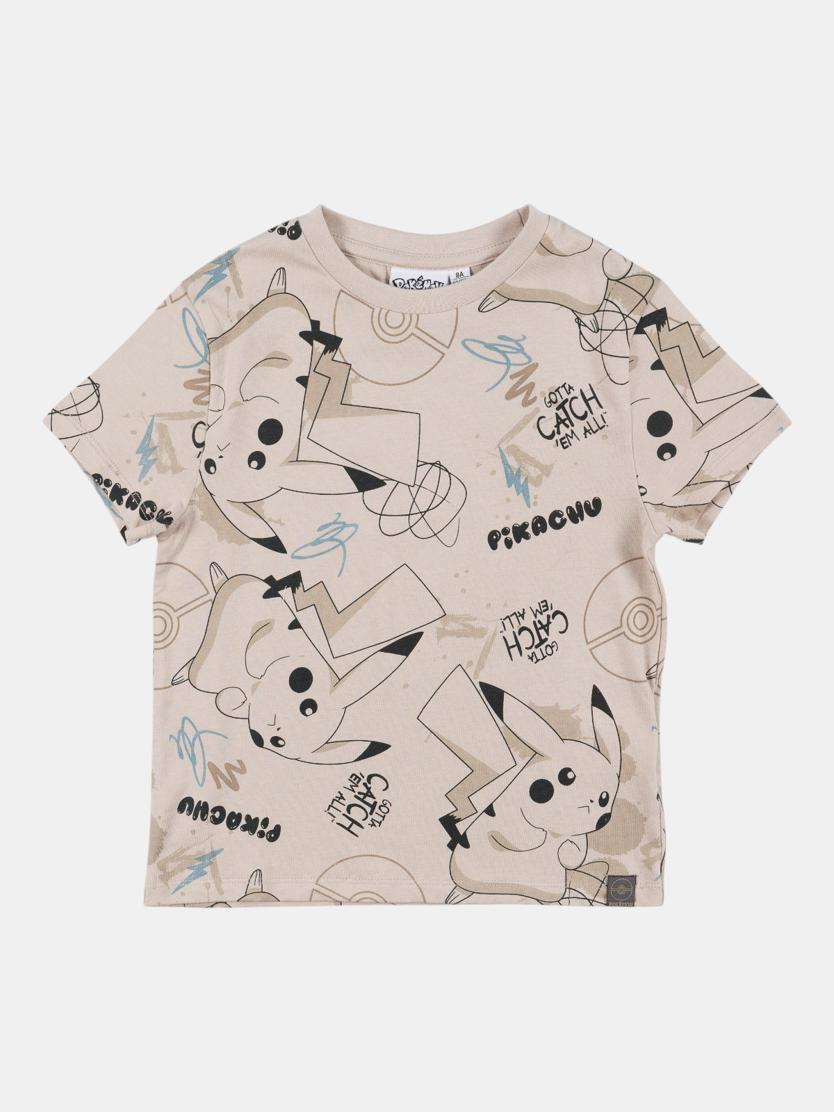 Tee-shirt beige Pokémon garçon (5-12A) Tee-shirt beige Pokémon garçon (5-12A)