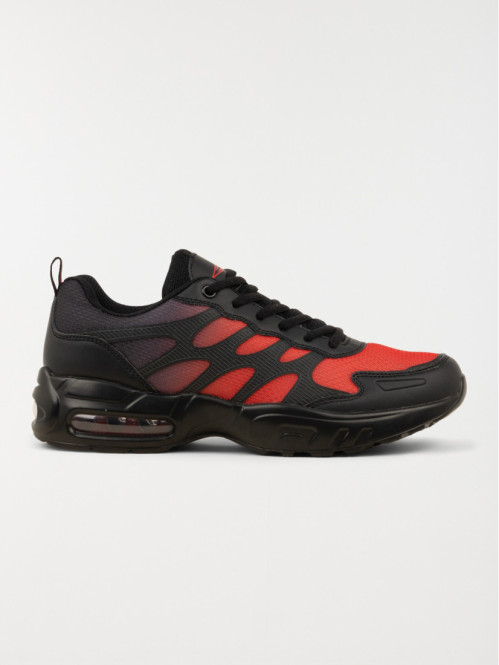 Basket sport noir et rouge homme (40-46)