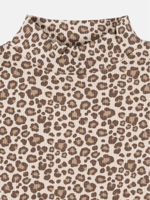 T-shirt léopard côtelé...