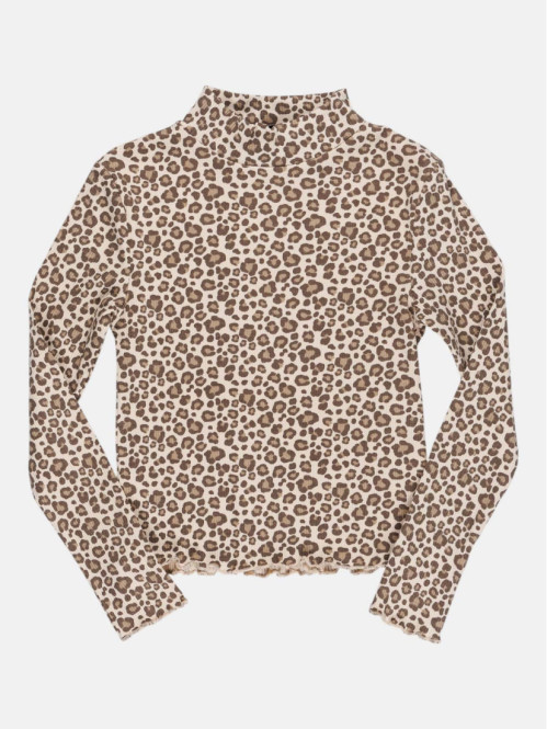 T-shirt léopard côtelé...
