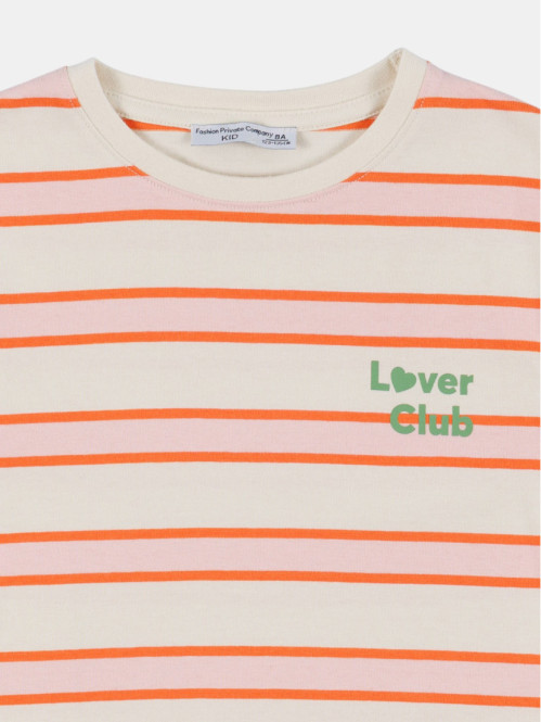 T-shirt rayé Lover club...