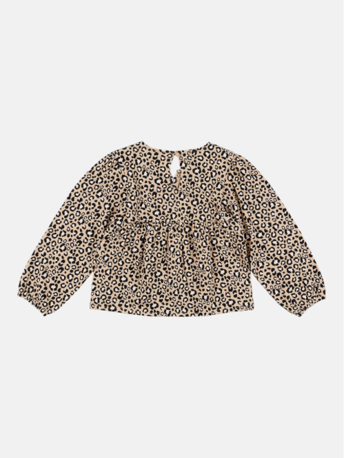 Blouse léopard avec nœuds...