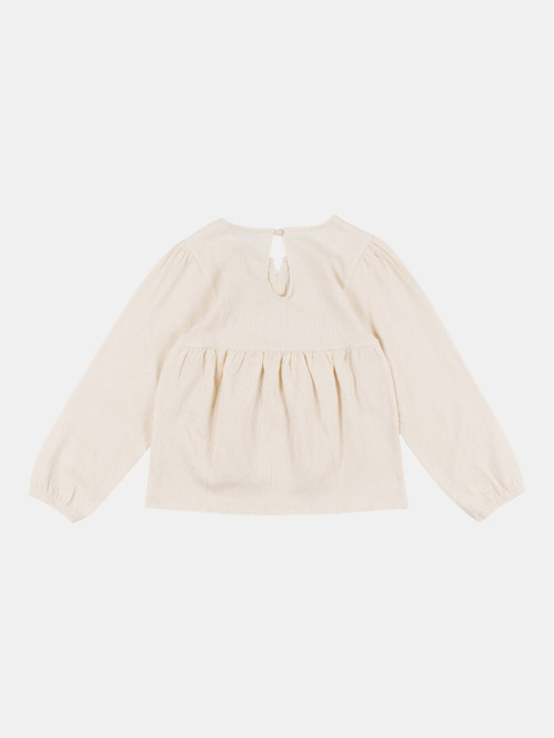 Blouse col rond avec nœuds...