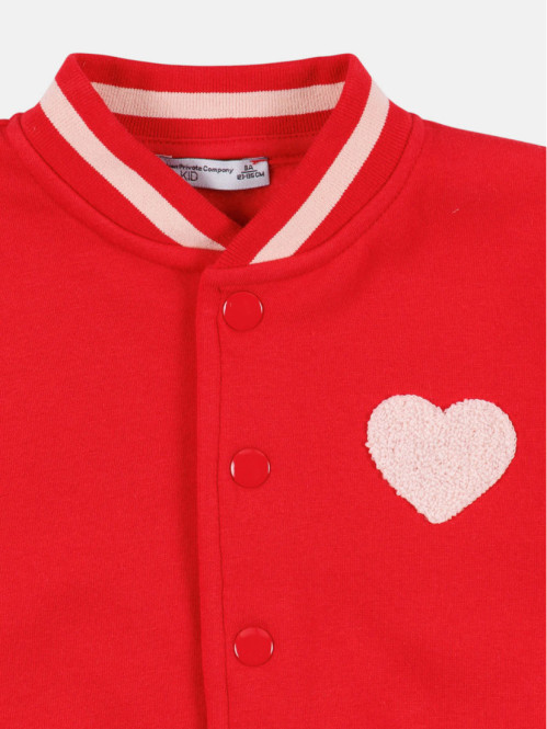 Sweat teddy bicolore coeur...