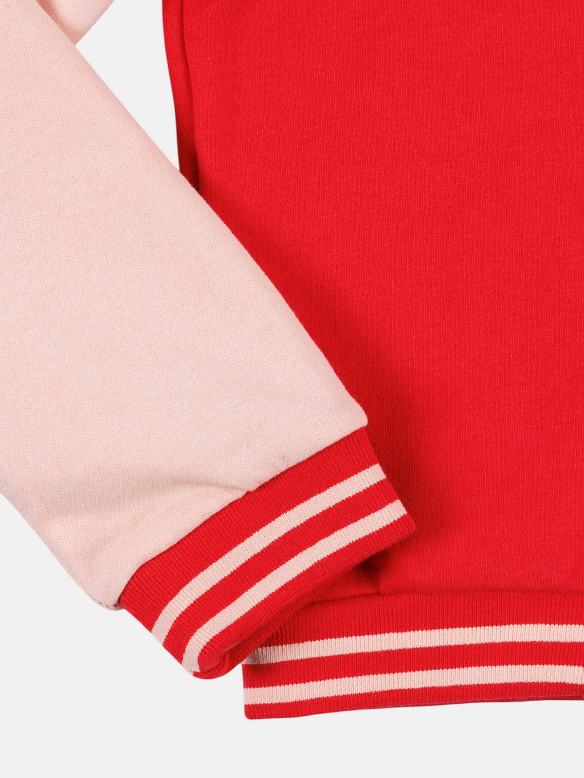 Sweat teddy bicolore coeur fille (3-12A)