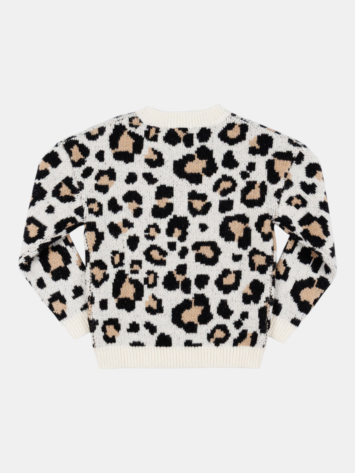 Pull motif léopard fille (3-12A) Pull motif léopard fille (3-12A)