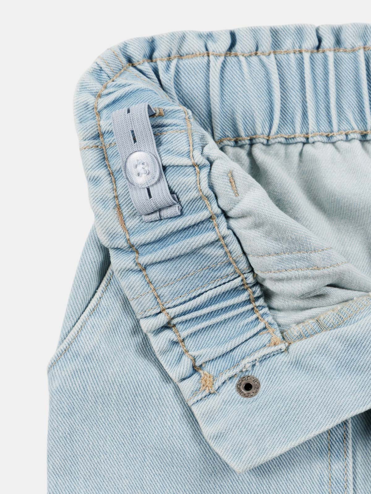 Jean bleach denim baggy fille (3-12A)