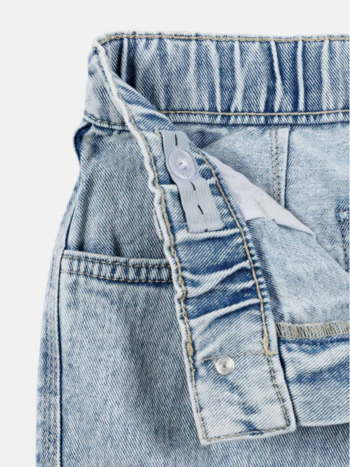 Jean baggy bleach denim...