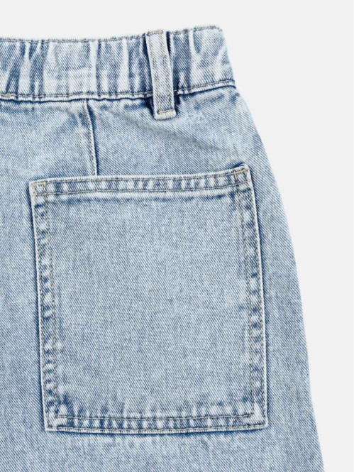 Jean baggy bleach denim...