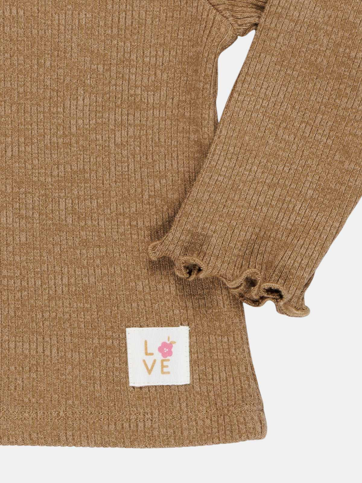 T-shirt Love col claudine fille (3-36M) T-shirt Love col claudine fille (3-36M)
