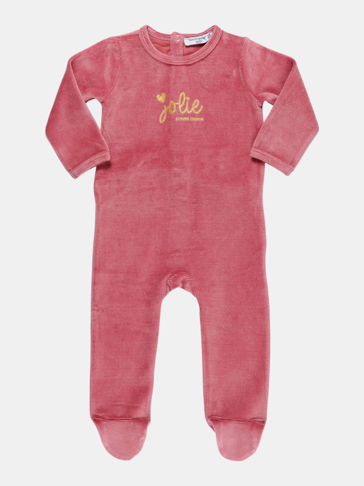 Dors-bien velours message fille (3-24M)