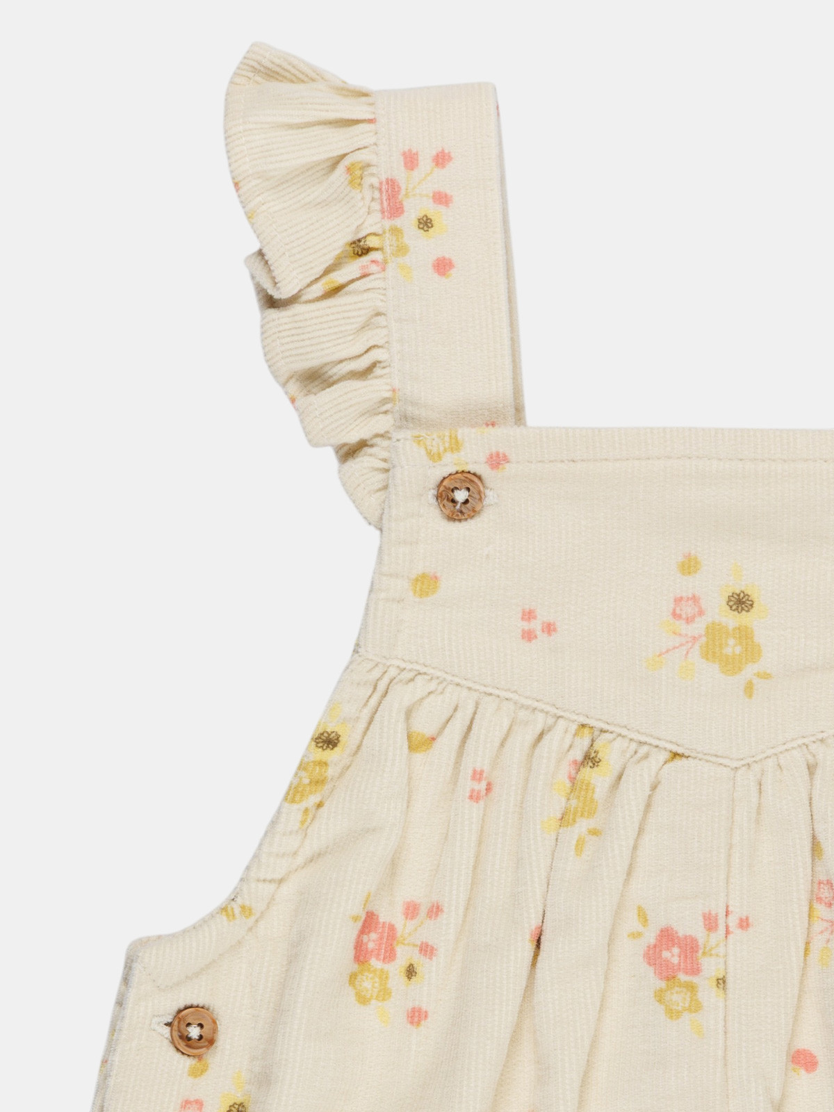 Salopette velours fleuri fille (3-36M)