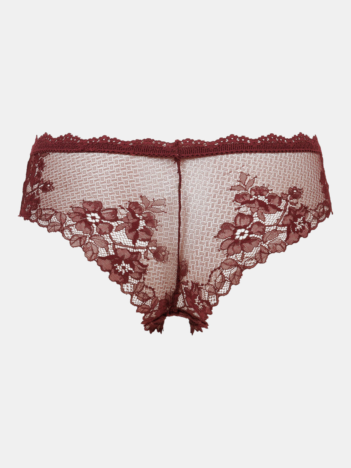 Shorty dentelle burgundy femme (S-XL) Shorty dentelle burgundy femme (S-XL)