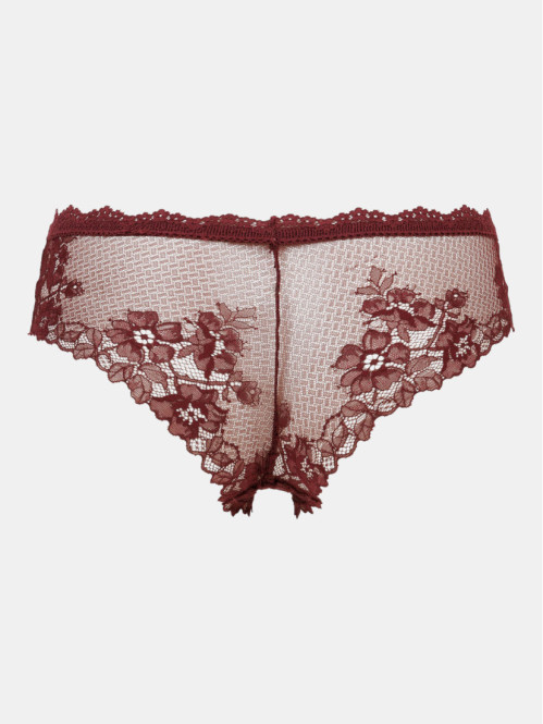Shorty dentelle burgundy...