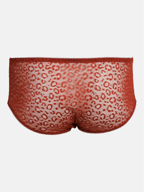 Shorty dentelle léopard...