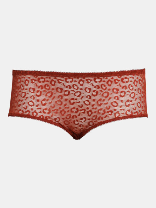 Shorty dentelle léopard...