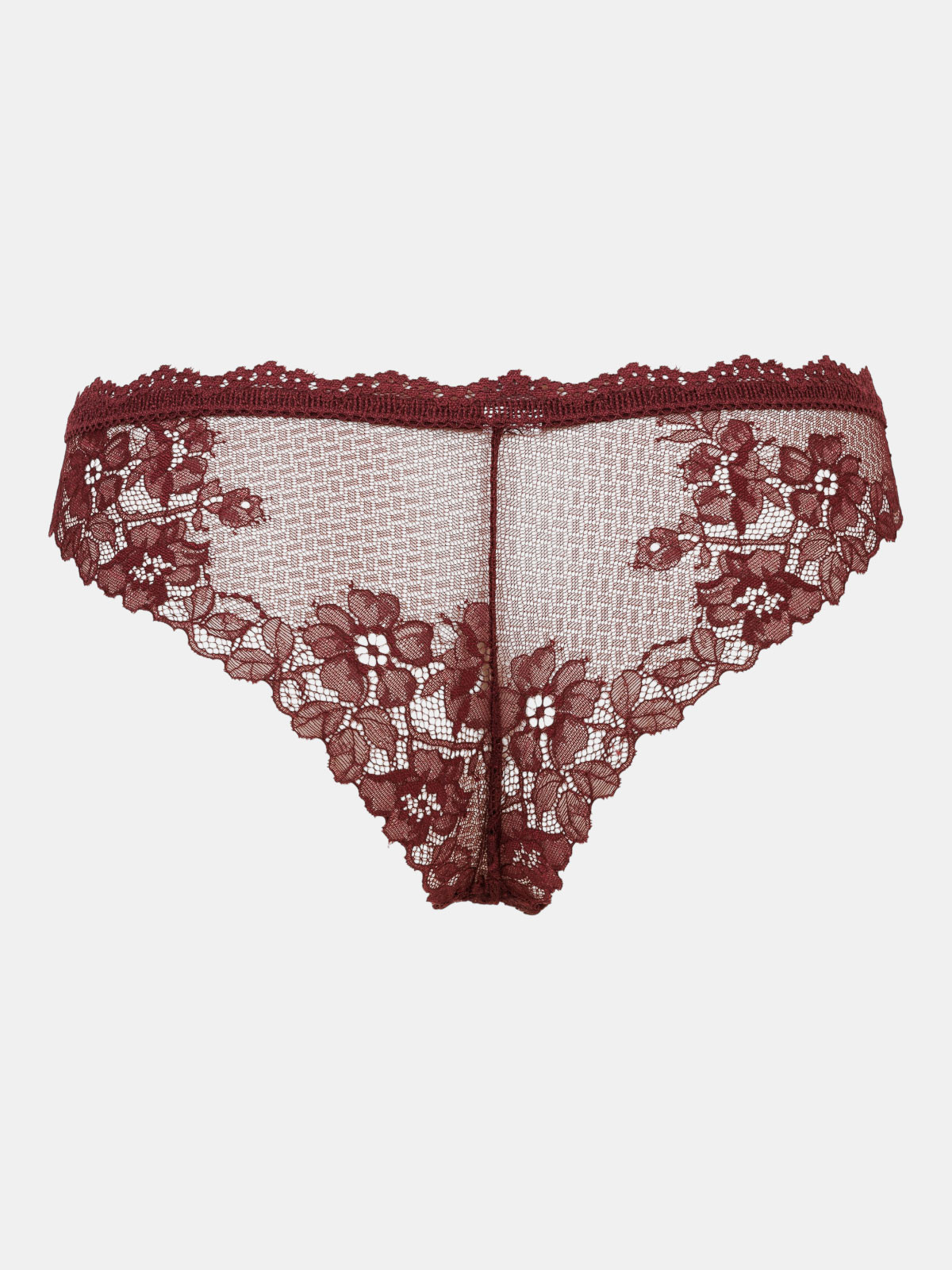 Tanga dentelle burgundy femme (S-XL) Tanga dentelle burgundy femme (S-XL)