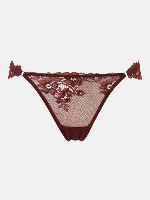Tanga dentelle burgundy...