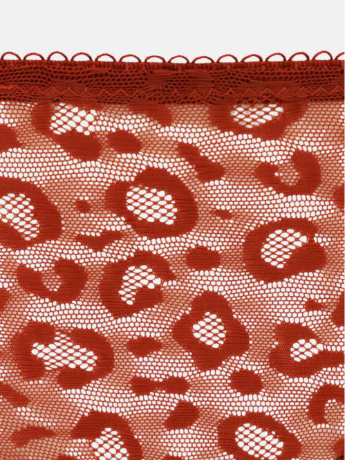 Tanga dentelle léopard...