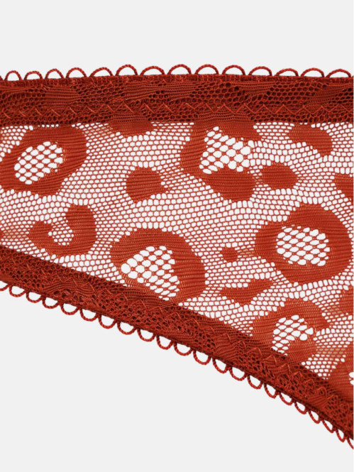 Tanga dentelle léopard...