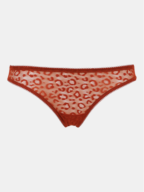 Tanga dentelle léopard...