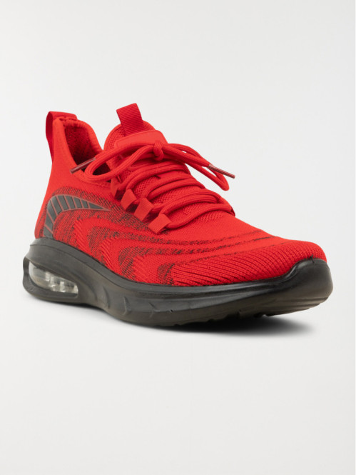 Basket de sport rouge homme (40-45)