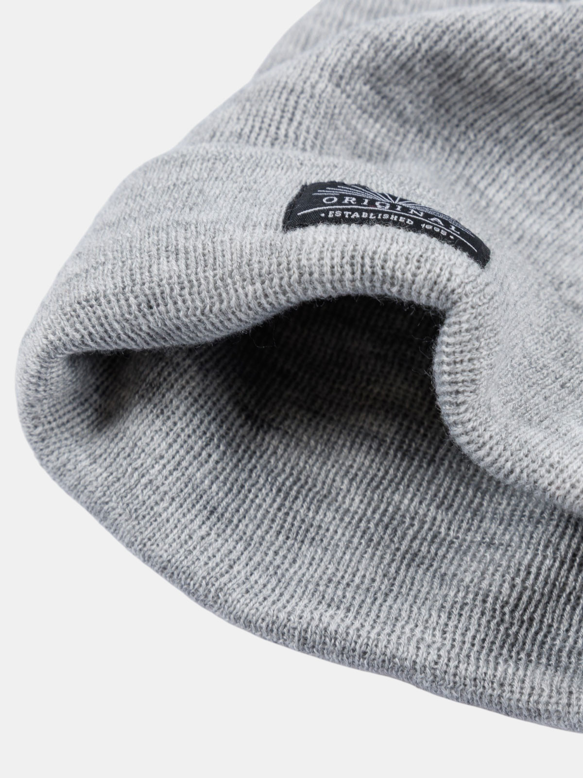 Bonnet revers gris homme Bonnet revers gris homme