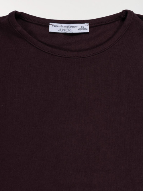 T-shirt fronces devant...