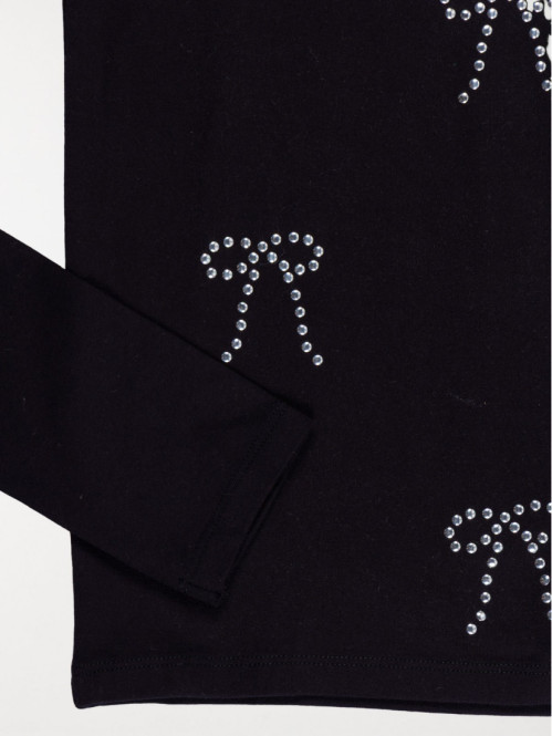 T-shirt noeuds en strass...