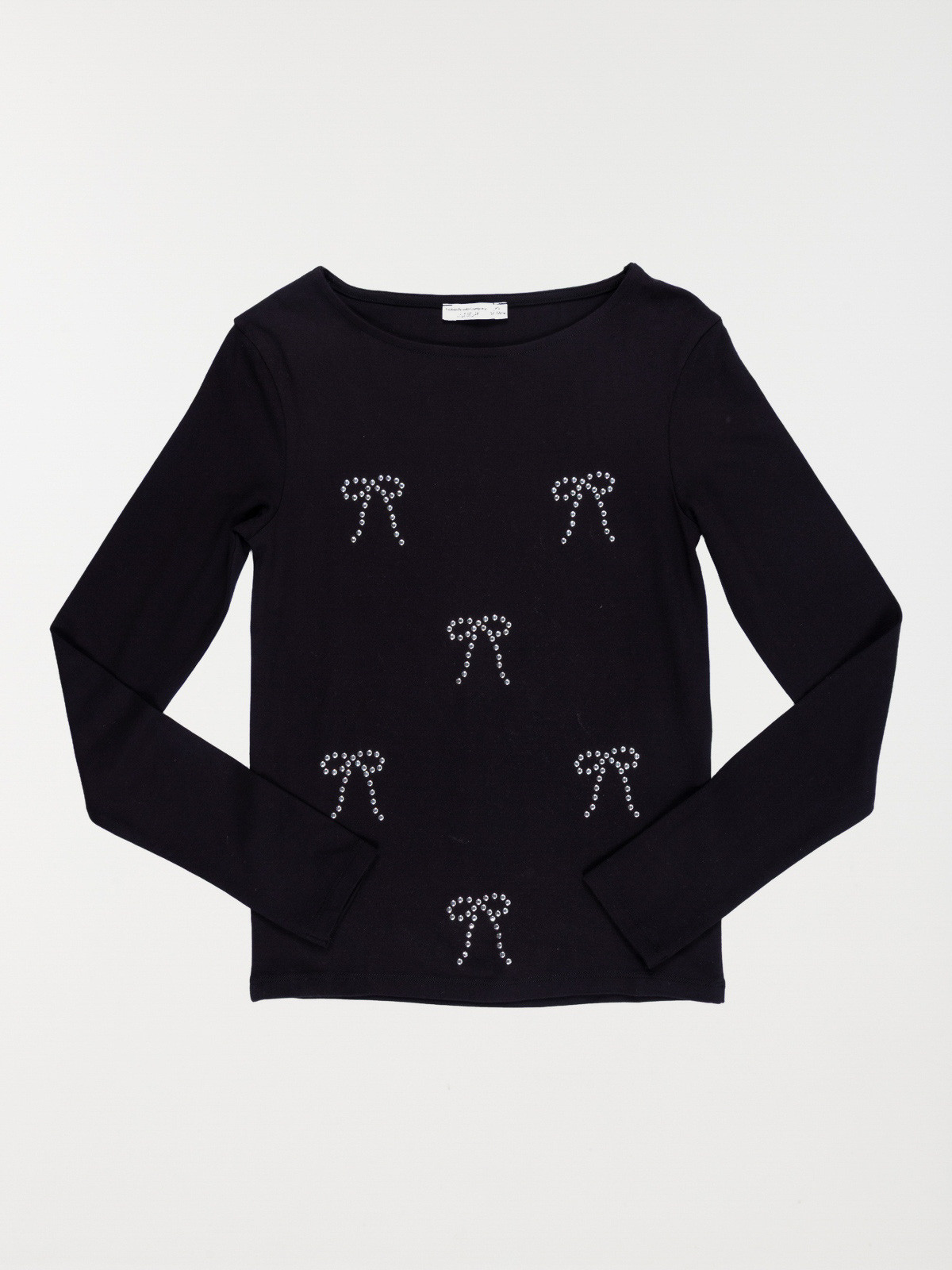 T-shirt noeuds en strass fille (XXS-M) T-shirt noeuds en strass fille (XXS-M)