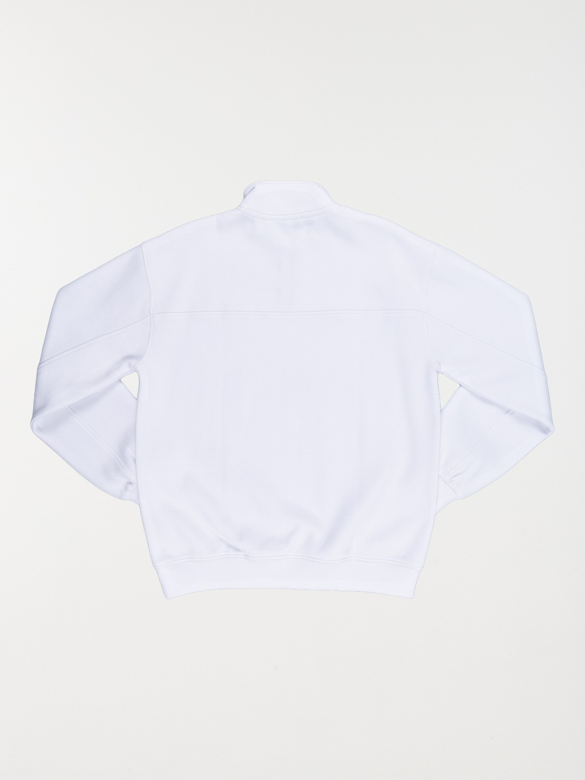 Sweat col zippé blanc garçon (XXS-M) Sweat col zippé blanc garçon (XXS-M)