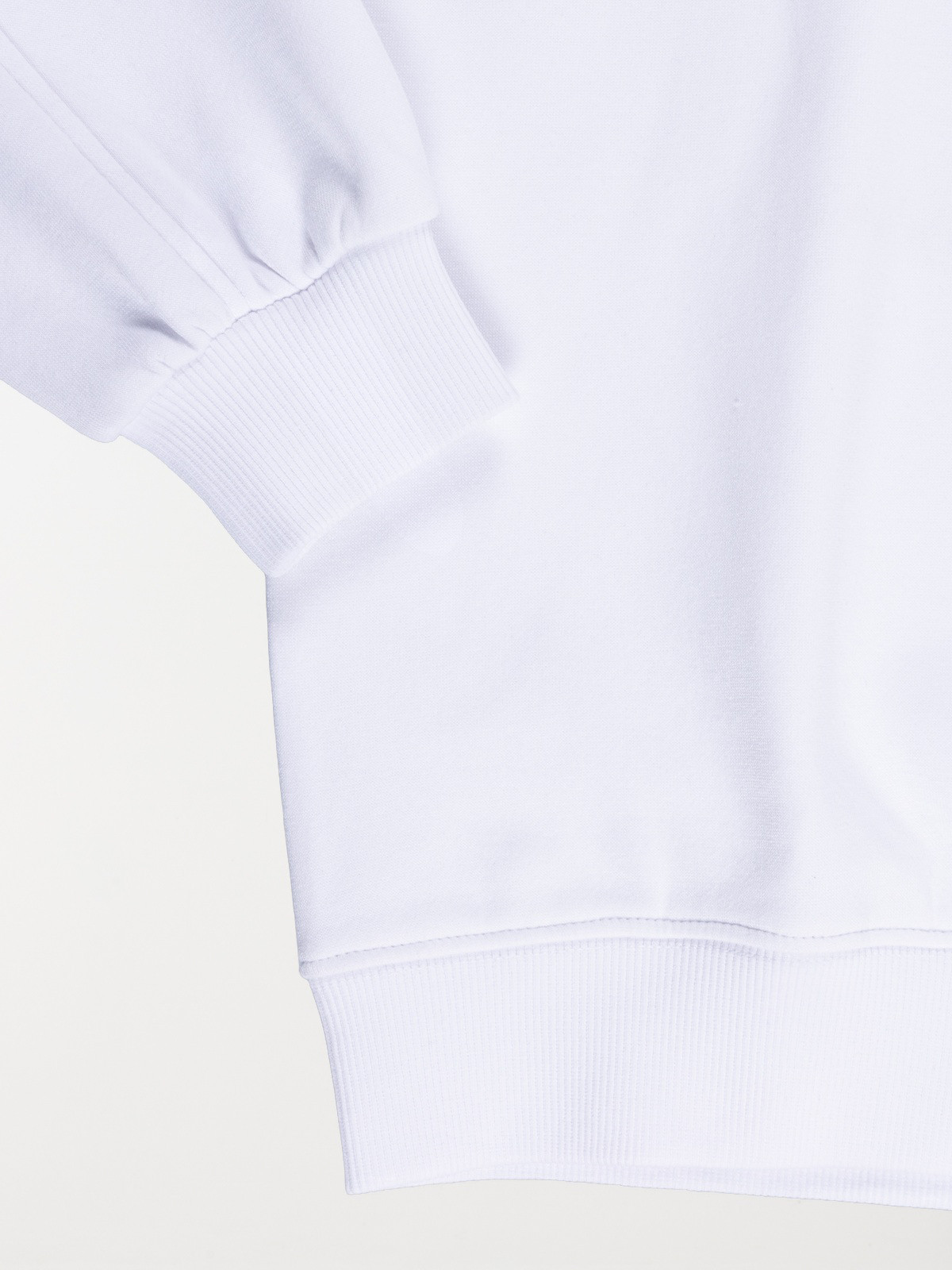 Sweat col zippé blanc garçon (XXS-M) Sweat col zippé blanc garçon (XXS-M)