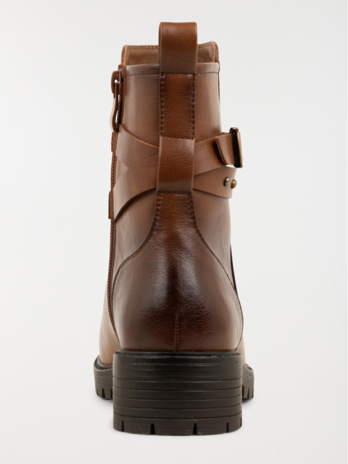 Bottines marrons brides femme (36-41) Bottines marrons brides femme (36-41)