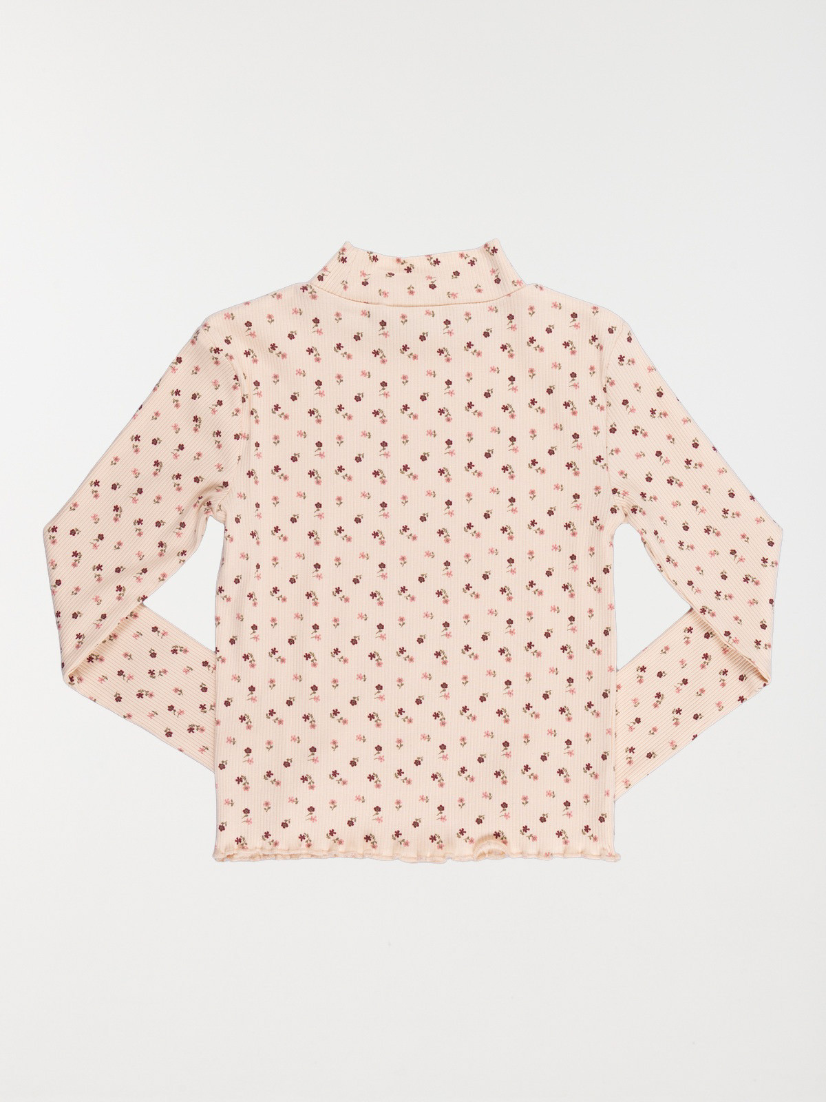 T-shirt col montant fleuri fille (3-12A) T-shirt col montant fleuri fille (3-12A)