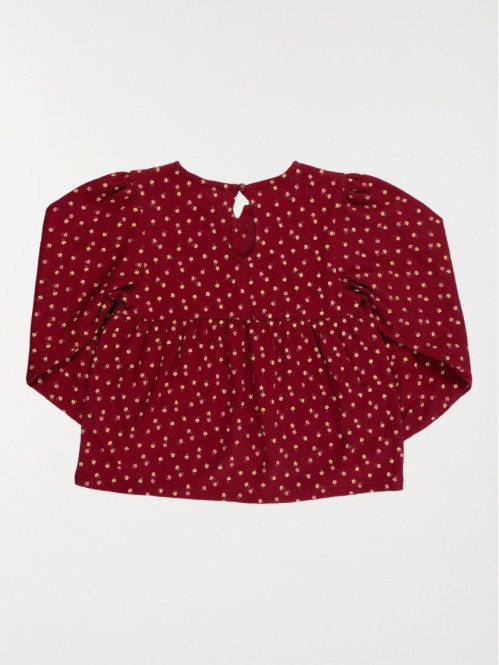Blouse fleurie avec nœuds...