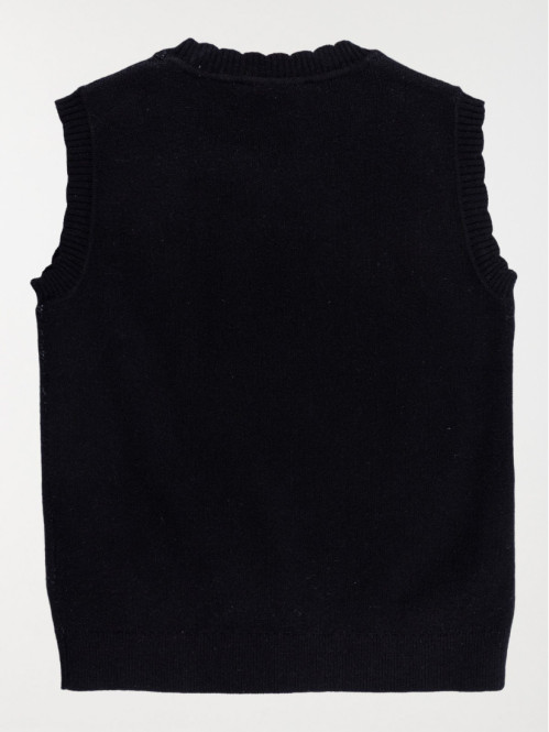 Pull sans manches noeuds...