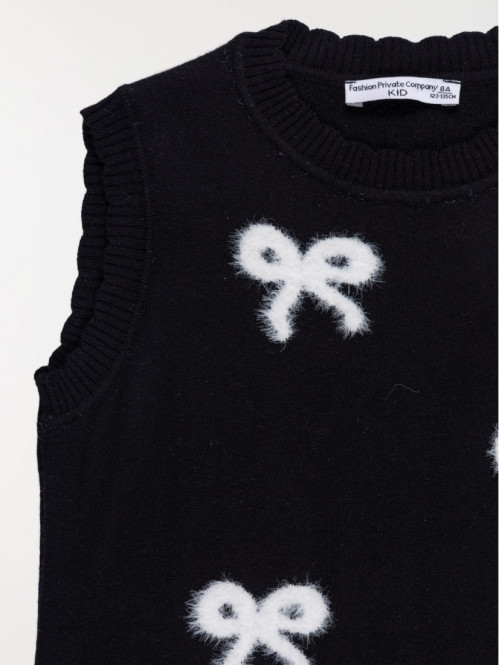 Pull sans manches noeuds...