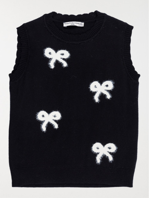 Pull sans manches noeuds...