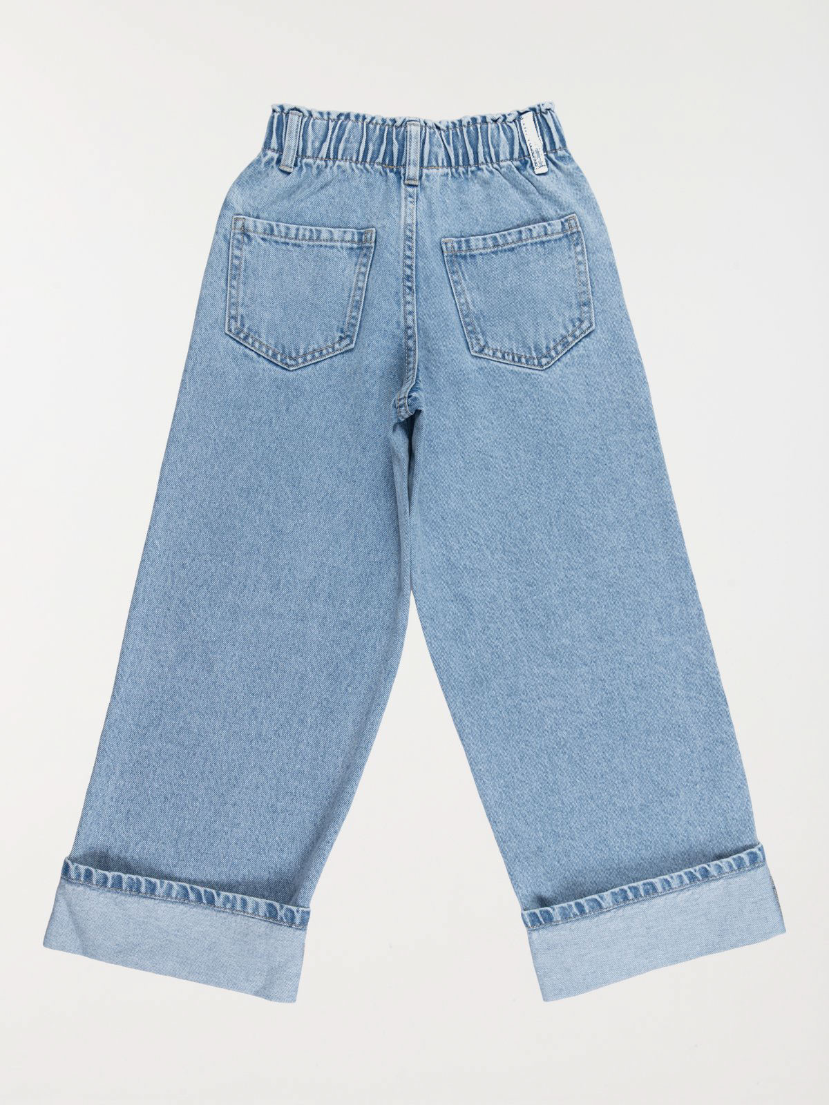 Jean wide leg double stone fille (3-12A)