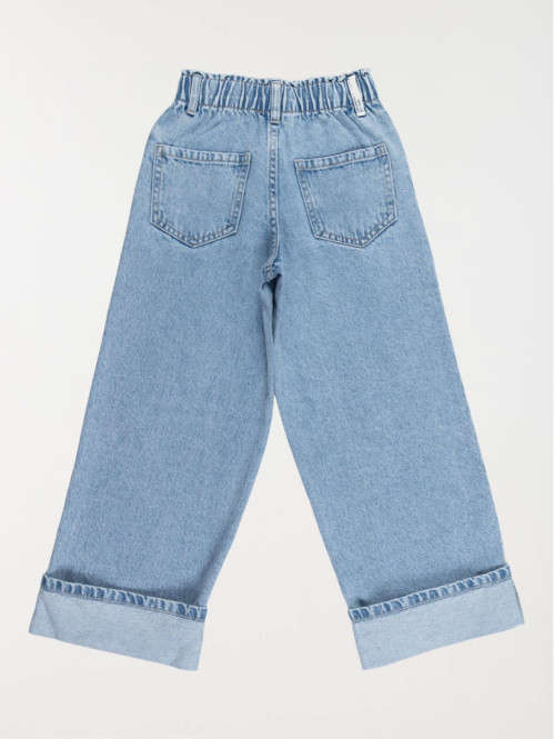 Jean wide leg double stone...