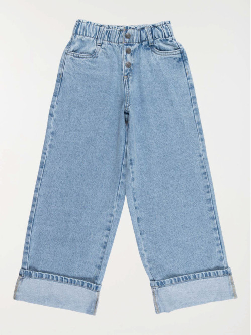 Jean wide leg double stone...