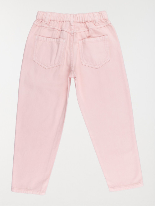 Jean barrel rose fille (3-12A)