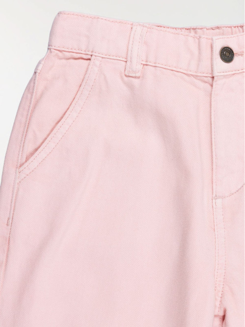 Jean barrel rose fille (3-12A)