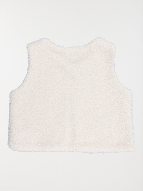 Gilet sherpa sans manches...