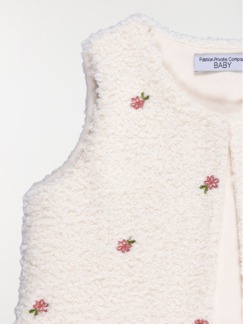 Gilet sherpa sans manches...