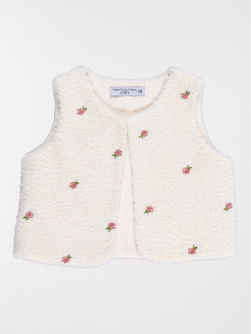 Gilet sherpa sans manches...