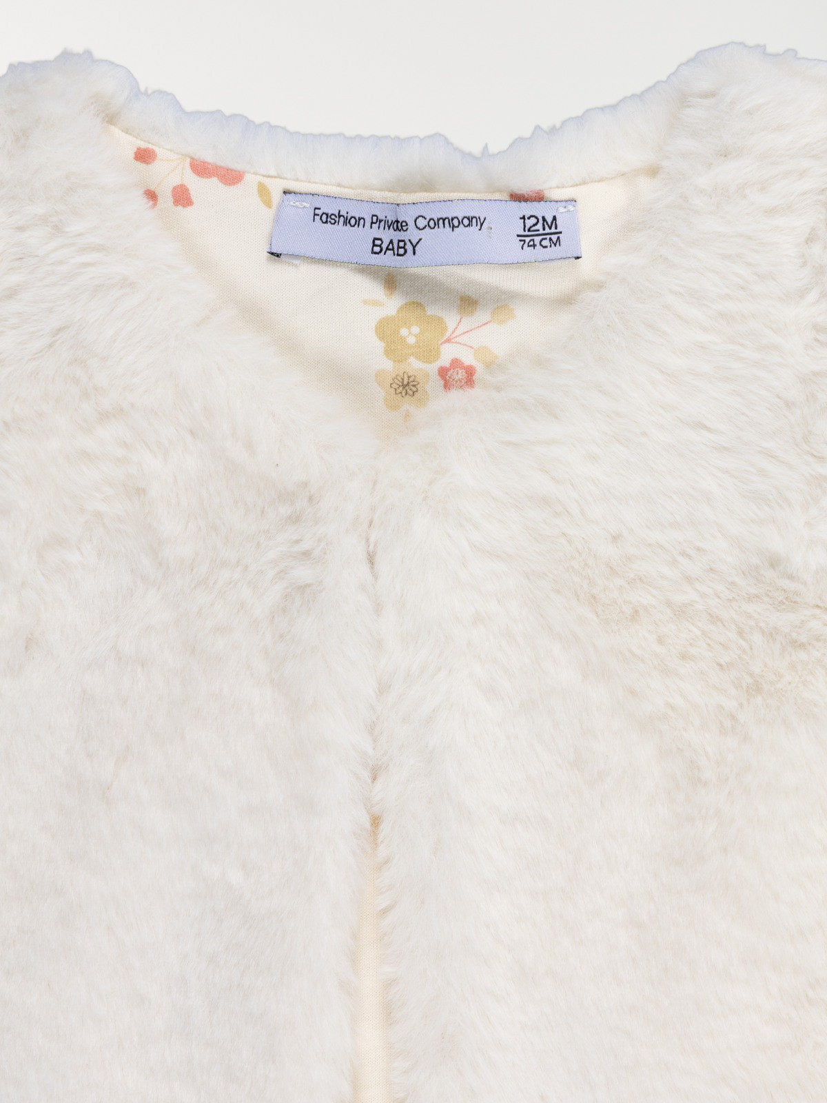 Gilet doux sans manches fille (3-36M)