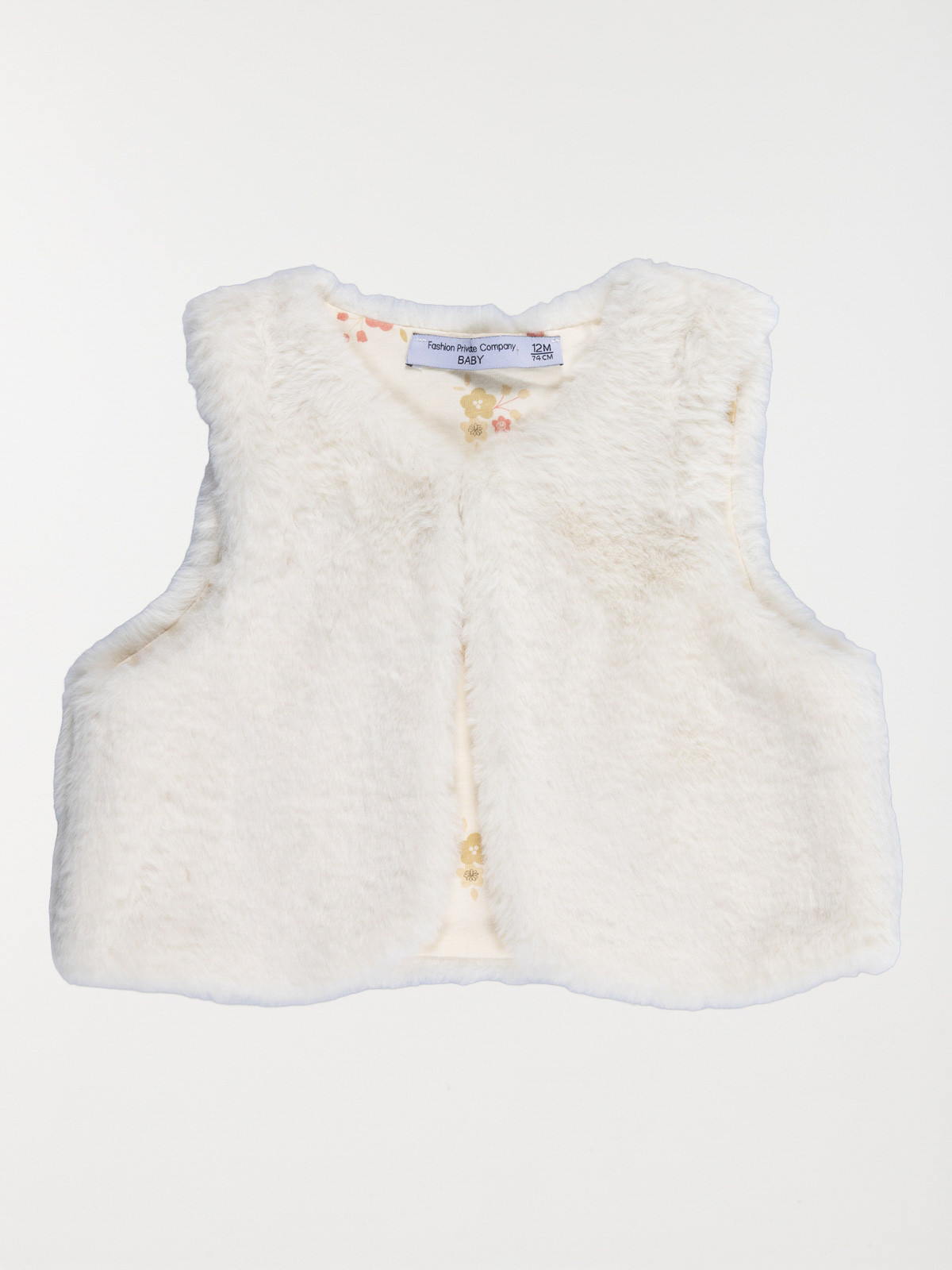 Gilet doux sans manches fille (3-36M)